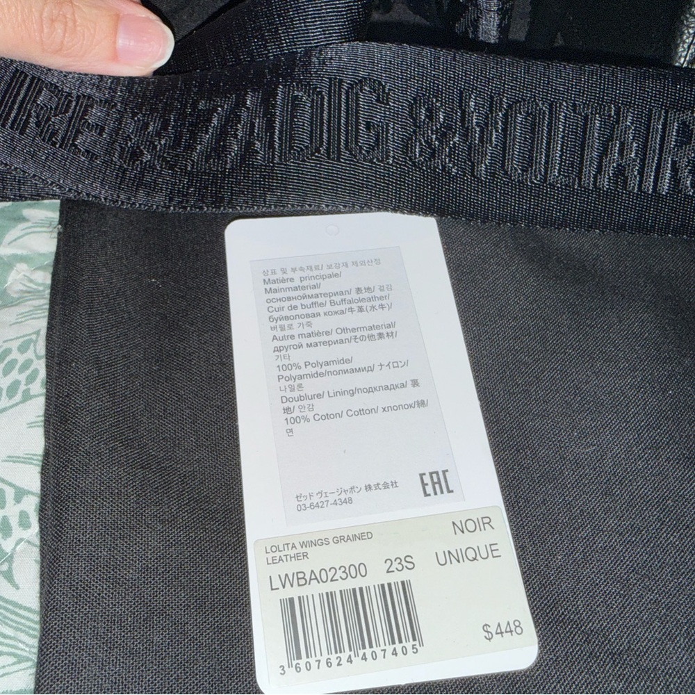 Zadig & Voltaire Black Leather Lolita Wings - Picture 5 of 5